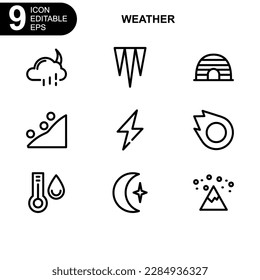 weather icon or logo isolated sign symbol vector illustration - Collection of high quality black style vector icons
