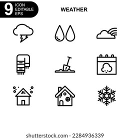 weather icon or logo isolated sign symbol vector illustration - Collection of high quality black style vector icons
