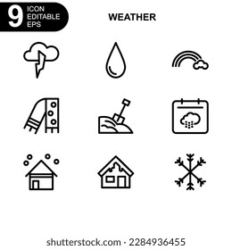 weather icon or logo isolated sign symbol vector illustration - Collection of high quality black style vector icons
