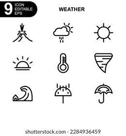 weather icon or logo isolated sign symbol vector illustration - Collection of high quality black style vector icons
