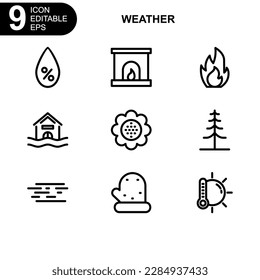 weather icon or logo isolated sign symbol vector illustration - Collection of high quality black style vector icons
