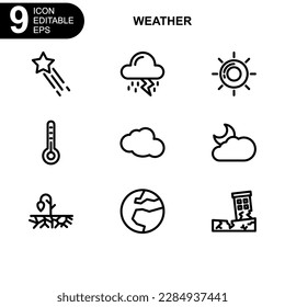 weather icon or logo isolated sign symbol vector illustration - Collection of high quality black style vector icons
