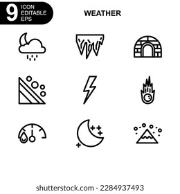 weather icon or logo isolated sign symbol vector illustration - Collection of high quality black style vector icons
