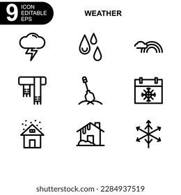 weather icon or logo isolated sign symbol vector illustration - Collection of high quality black style vector icons
