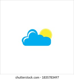 Weather icon logo, vector design illustration 
