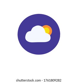 weather icon logo, vector illustration, white background