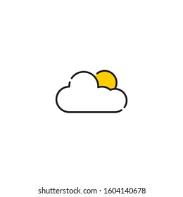 Weather icon for mobile app or web