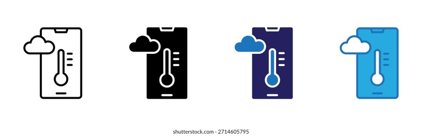 Weather Icon Multi Style Vector Illustration