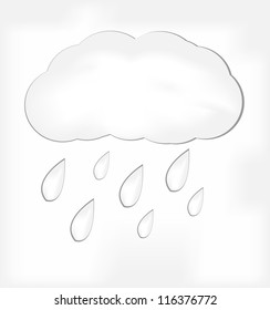 Weather icon on white