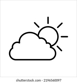 weather icon on white background