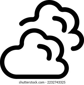 Naturaleza del paquete de nubes del icono del tiempo