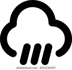 Vector de diseño de paquetes de iconos meteorológicos en contorno de estilo