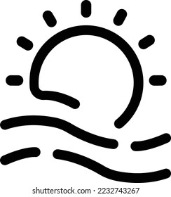 Weather Icon Pack Haze Sunrise