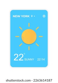 Wettersymbol. Piktogramm, Vektorsymbol. ui ux phone app. Technologiekonzept