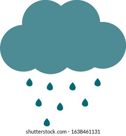 weather icon rain rainy vector