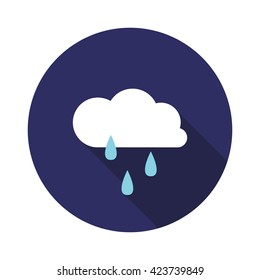 weather icon. rain. vector illustration