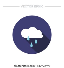 weather icon. rain. vector illustration