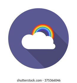 weather icon. rainbow. vector illustration