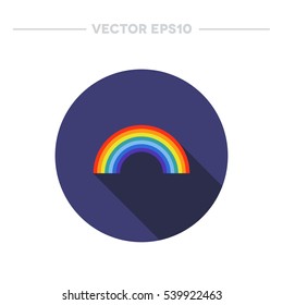 weather icon. rainbow. vector illustration