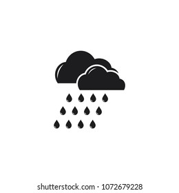 weather icon, raining icon in trendy flat design 