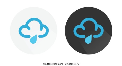 Weather icon, rainy Cloud, rain, snow, rain drop, snowflake icons, forecast, Climate and Meteorology icons , Weather logo Colorful vector icons 