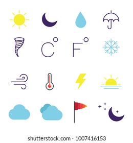 Weather icon set