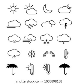 Weather icon set