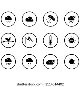 Weather icon set