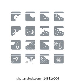 Weather icon set