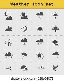 Weather icon set