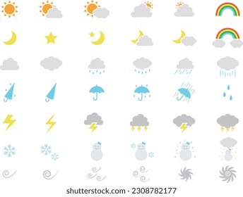 a lot of Weather Icon Set