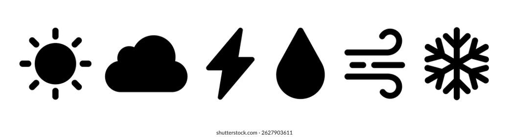 weather icon. weather icon set
