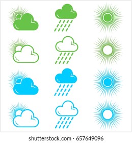 Weather icon set
