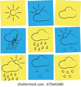 Weather icon set