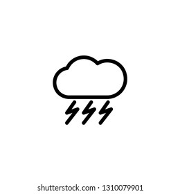 weather icon set with 4 type icon (line,glyph,outline,and flat) editable vector.