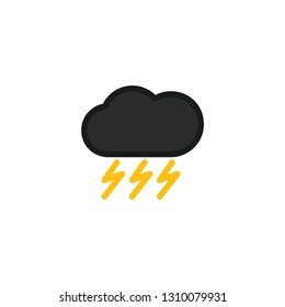 weather icon set with 4 type icon (line,glyph,outline,and flat) editable vector.
