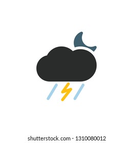 weather icon set with 4 type icon (line,glyph,outline,and flat) editable vector.