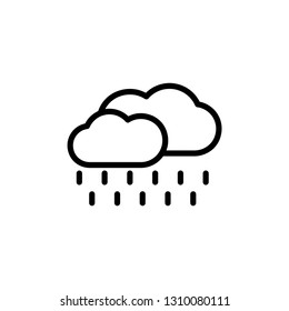 weather icon set with 4 type icon (line,glyph,outline,and flat) editable vector.