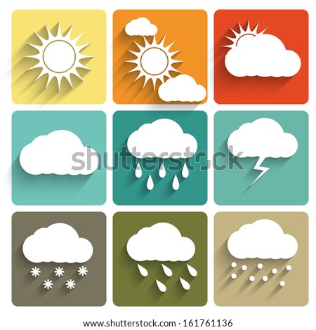 Weather icon set 