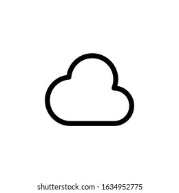 Weather Icon Set. Editable Outline Style Vector Logo Template.