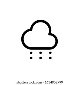 Weather Icon Set. Editable Outline Style Vector Logo Template.