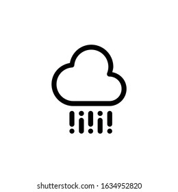 Weather Icon Set. Editable Outline Style Vector Logo Template.