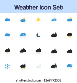 weather icon set fill