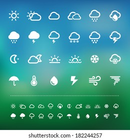 weather icon set .Illustration eps10