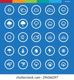 Weather icon set .Illustration eps10