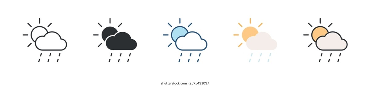 Weather Icon Set Multiple Style Collection