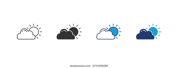 Conjunto de iconos de Clima Colección de estilo múltiple