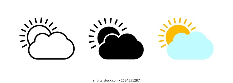 Weather icon set. Weather sign. for mobile concept and web design. vector illustration on white background