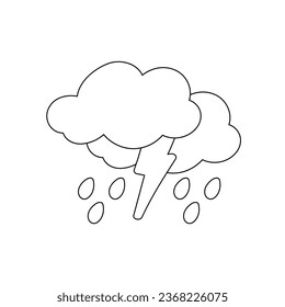 weather icon set sun rain thunderstorm dew wind snow cloud night sky for forecast