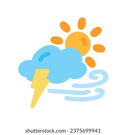 weather icon set sun rain thunderstorm dew wind snow cloud night sky for forecast
